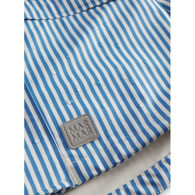 Marmar Rainwear Blue Stripe October Jakke 4