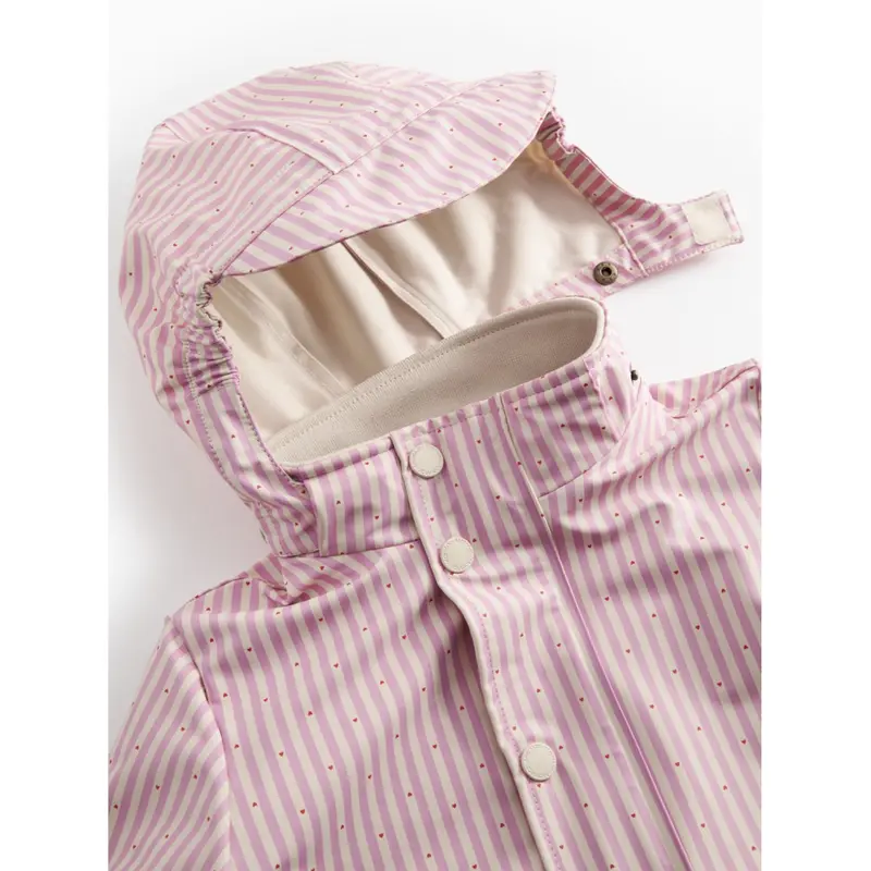 Marmar Rainwear Pink Stripe October Jakke 3
