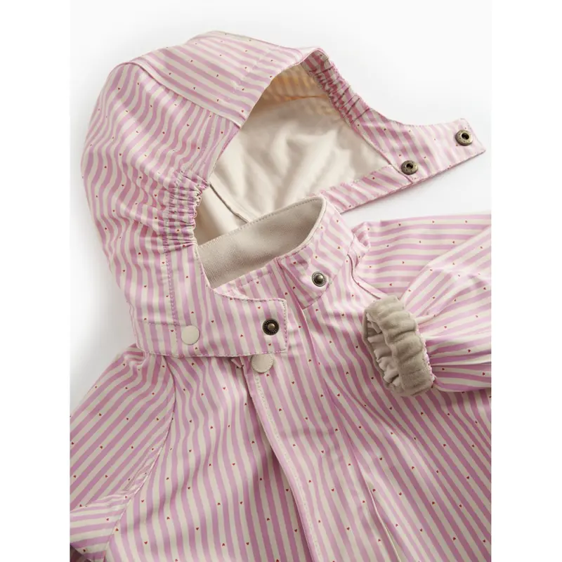 Marmar Rainwear Pink Stripe Orion Dragt 4