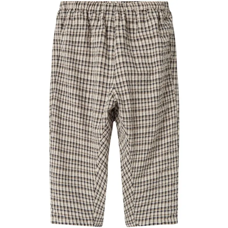 Marmar Seersucker Check Pilot Navy Check Palle Bukser 1