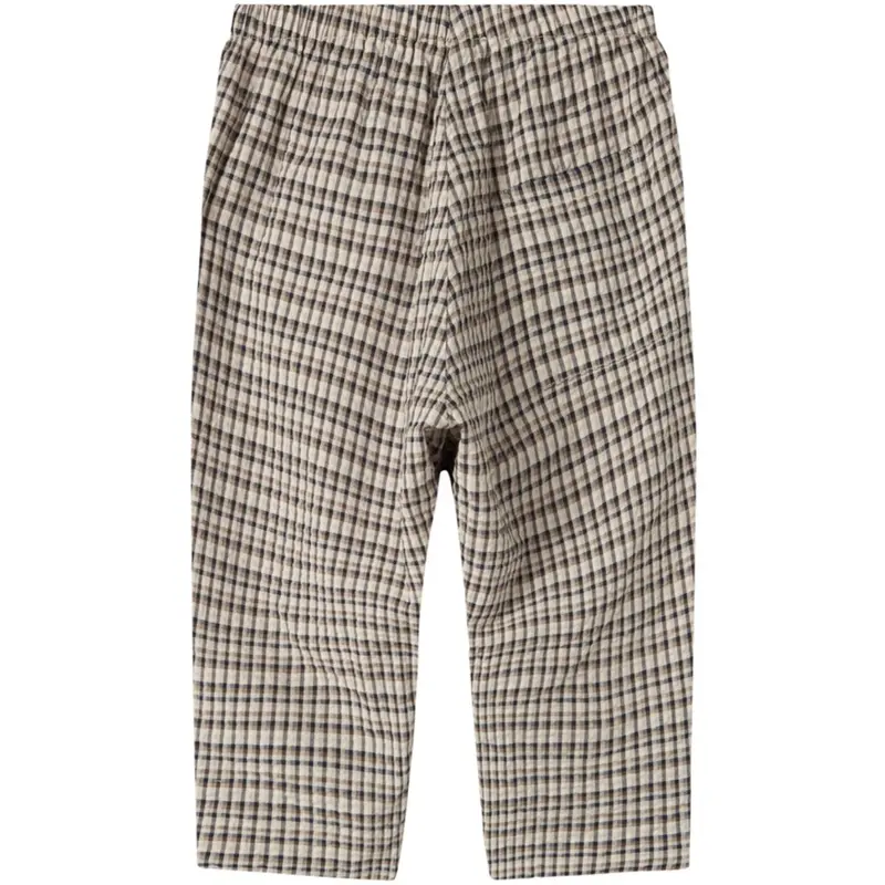 Marmar Seersucker Check Pilot Navy Check Palle Bukser 5