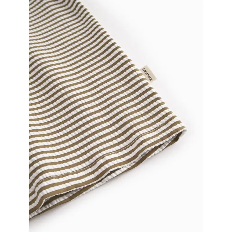 Marmar Seersucker Swim Dark Bronze Stripe Swean Tee 4