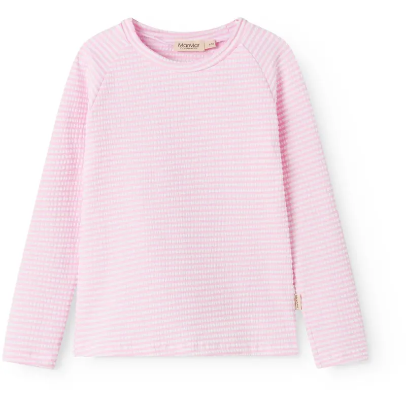 Marmar Seersucker Swim Pink Stripe Swean Tee 1