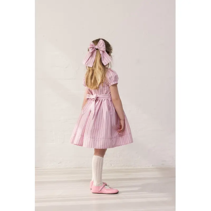 Marmar Smooth Cotton Bonbon Pink Stripes Darcel Kjole 3