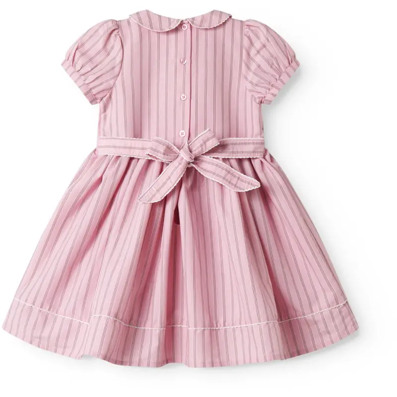Marmar Smooth Cotton Bonbon Pink Stripes Darcel Kjole 6