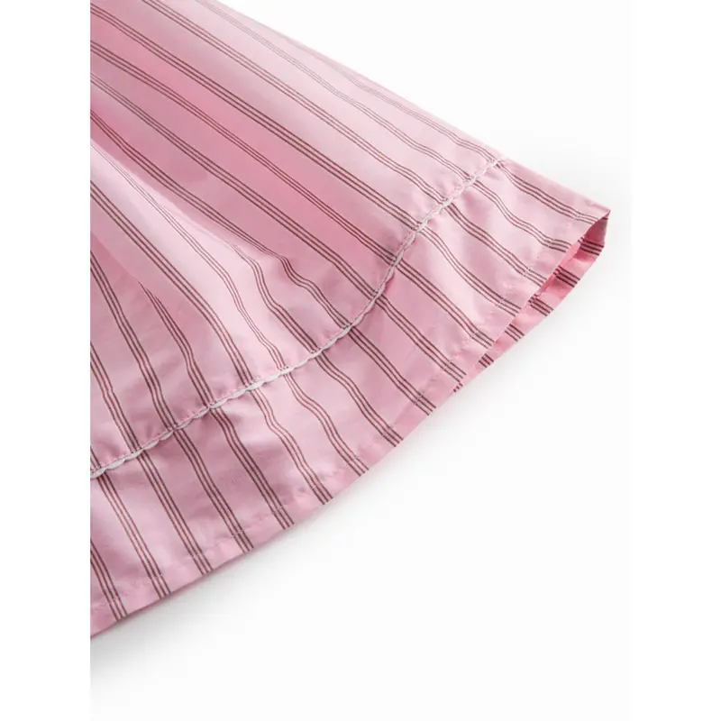 Marmar Smooth Cotton Bonbon Pink Stripes Dulla Kjole 4