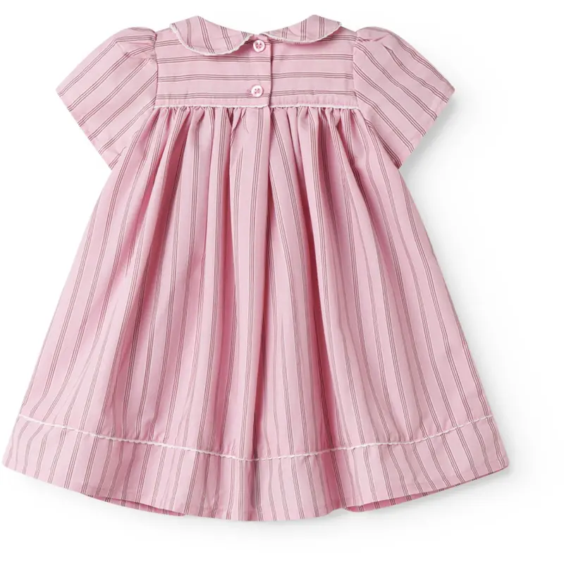 Marmar Smooth Cotton Bonbon Pink Stripes Dulla Kjole 5