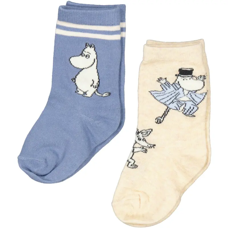 Marmar Socks Jacquard Dark Night Moomin Strømper (2-Pack) 1