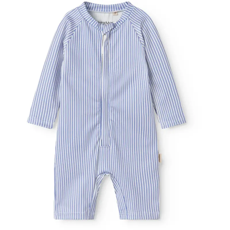 Marmar Swim Print Bolich Blue Stripe Swal Dragt 1