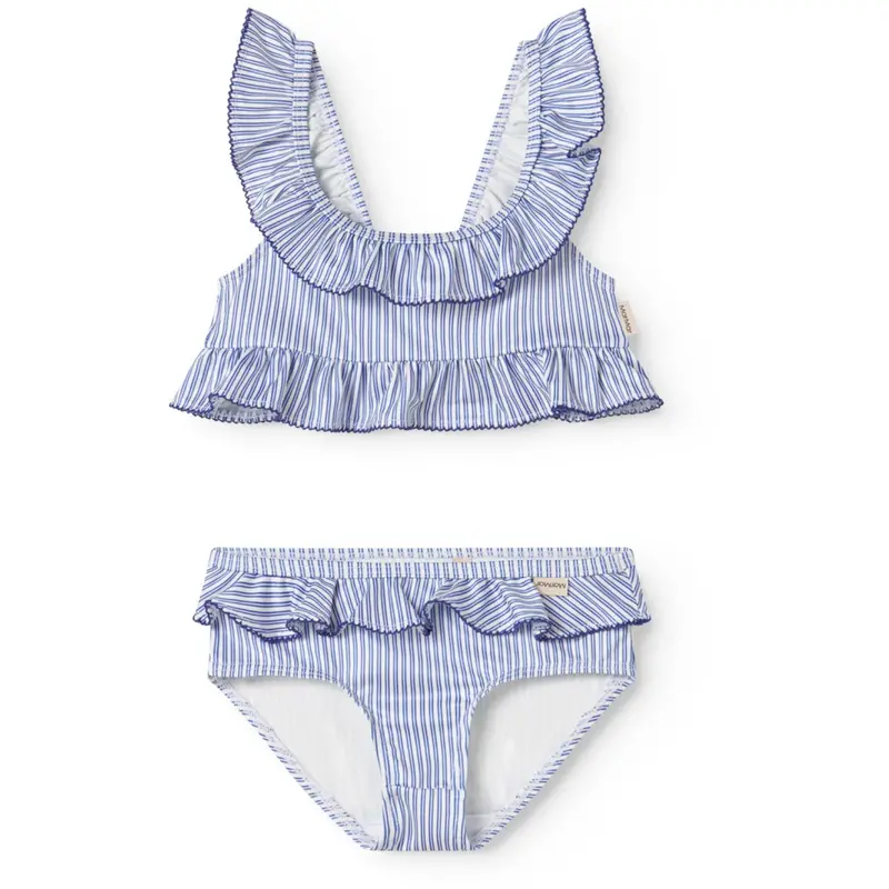 Marmar Swim Print Bolich Blue Stripe Swira Bikini 1