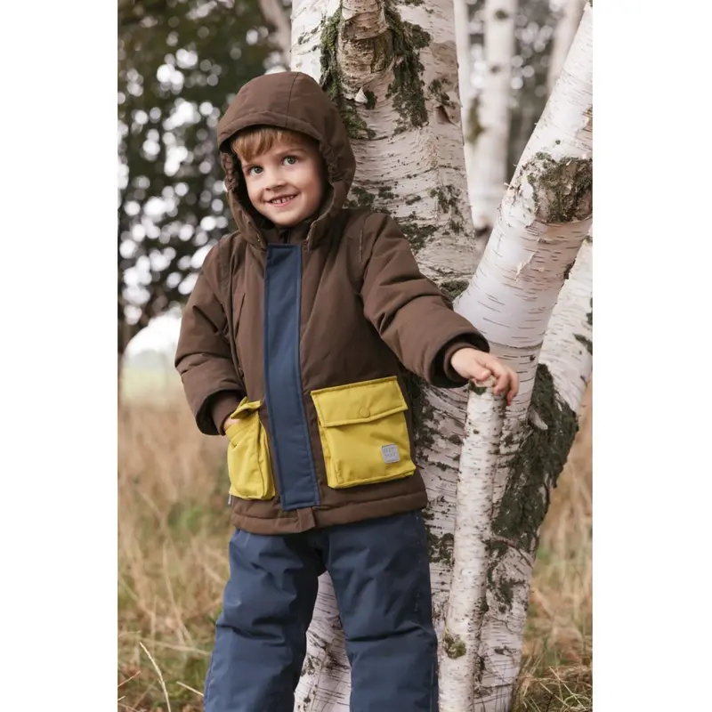 Marmar Tech. Outerwear Solid Deep Choco Block Omas Jakke 3