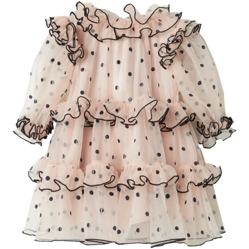 Marmar Tulle Black Dots Dakira Ls B Kjole 5
