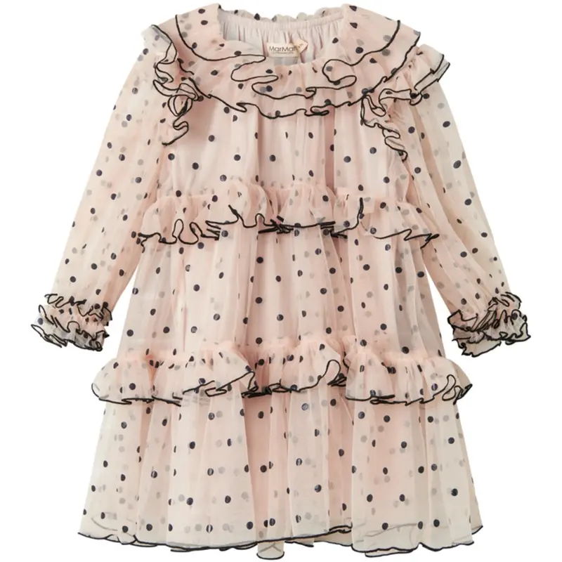 Marmar Tulle Black Dots Dakira Ls Kjole 1