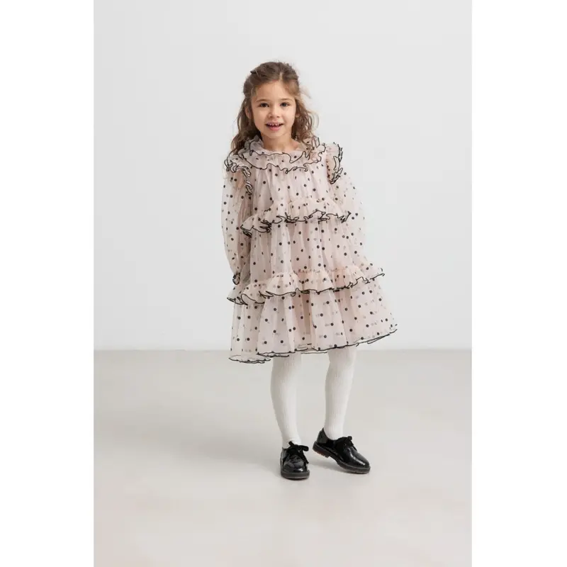 Marmar Tulle Black Dots Dakira Ls Kjole 2