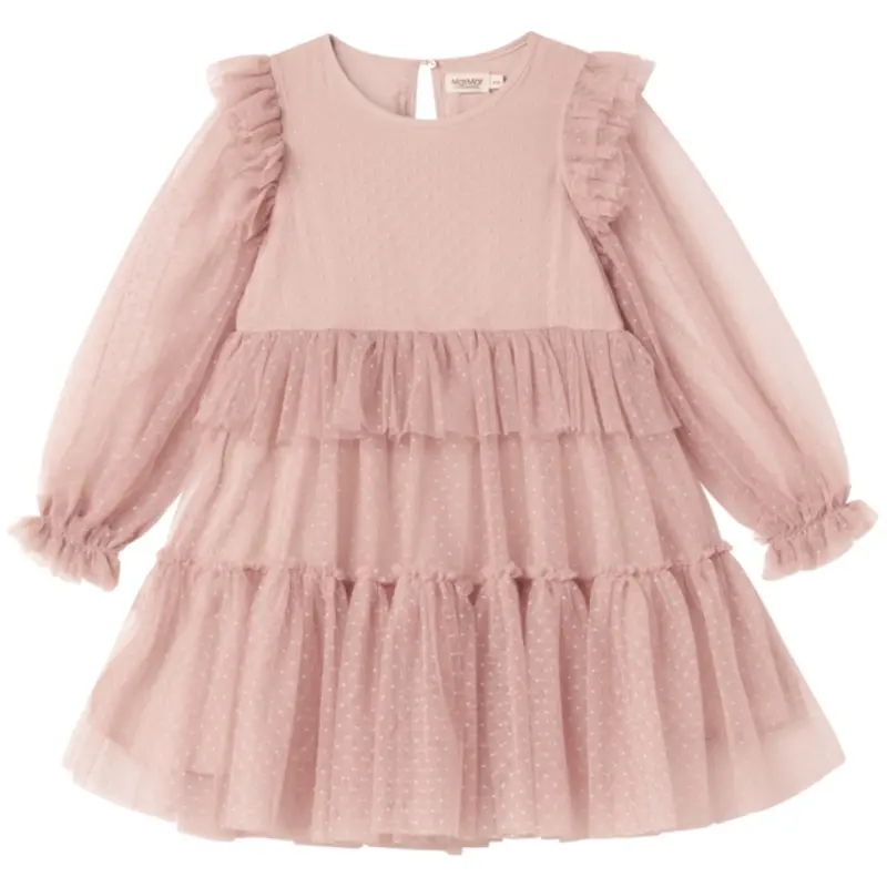 Marmar Tulle Dotty Faded Rose Doth Ls Kjole 1