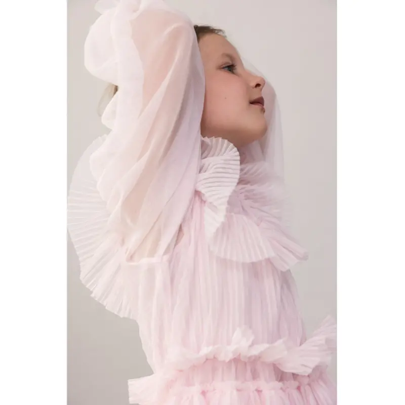 Marmar Tulle Plissé Petal Mix Doria Kjole 3