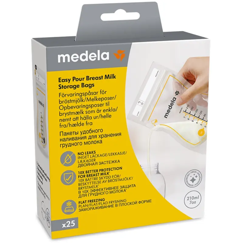 Medela Easy Pour Opbevaringsposer Til Brystmælk 1
