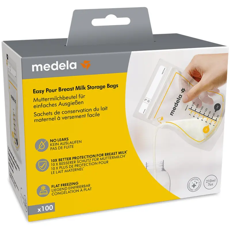 Medela Easy Pour Opbevaringsposer Til Brystmælk 1