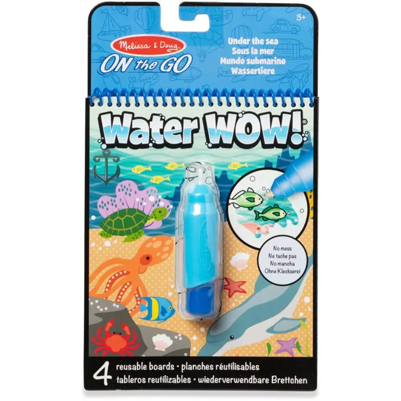 Melissa & Doug Blå Water Wow! Water-Reveal Pad Under The Sea 1