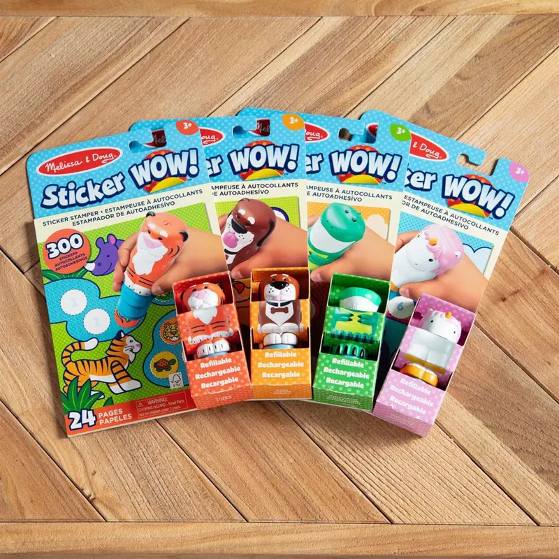 Melissa & Doug Grøn Sticker Wow! Activity Pad Set Dinosaur 2