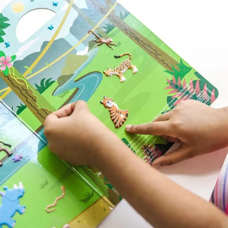 Melissa & Doug Multifarvet Puffy Sticker Playset Safari 2