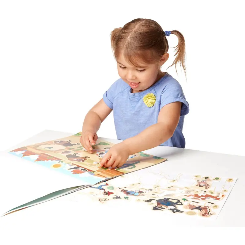 Melissa & Doug Multifarvet Reusable Sticker Pad Adventure 2