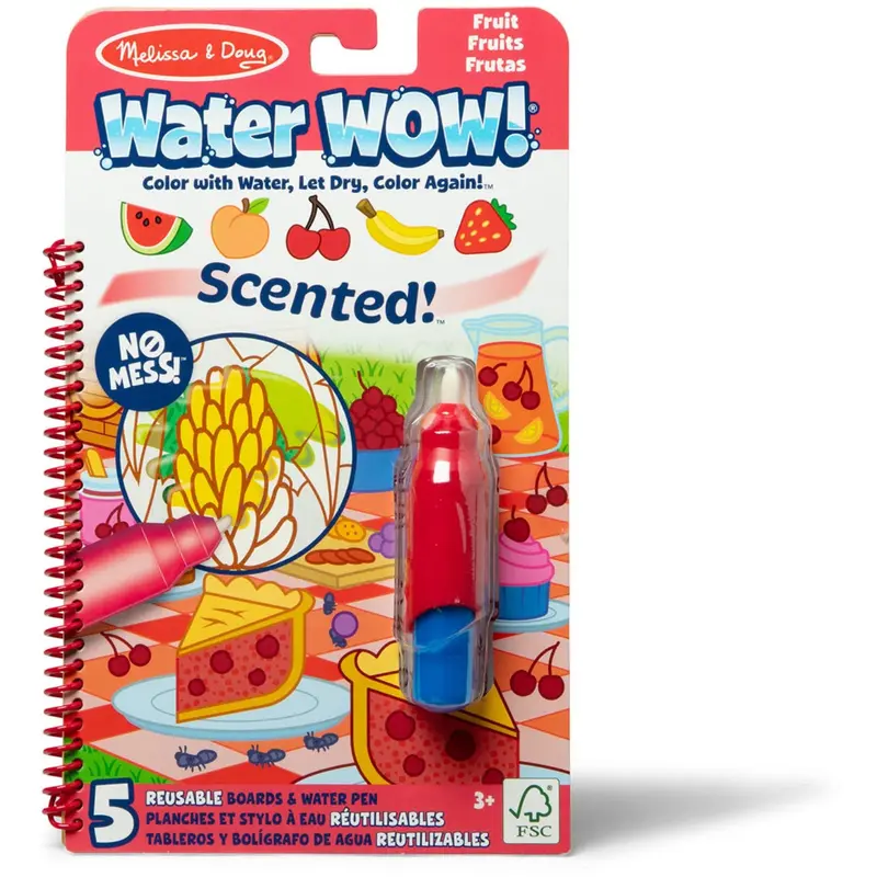 Melissa & Doug Rød Malebog "Water Wow!" Frugtdufte 1