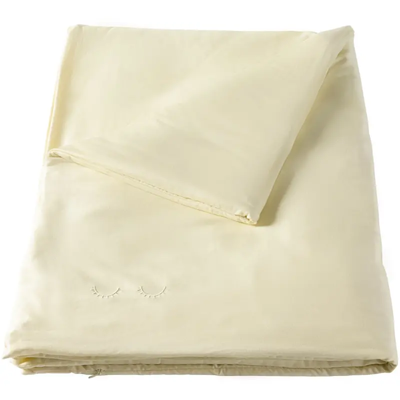 Membantu Pale Yellow Organic Junior Sengetøj 1