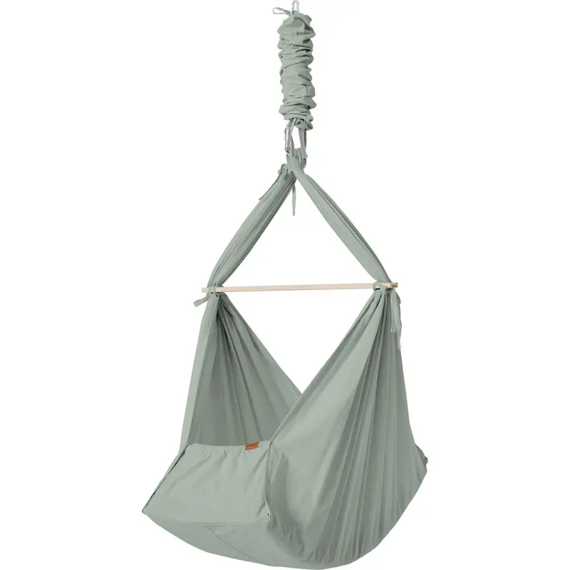 Membantu Sage Green Organic Baby Slyngevugge Basic 1