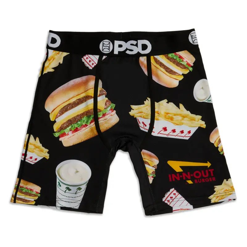 Men's Black In-N-Out® Briefs Psd 1