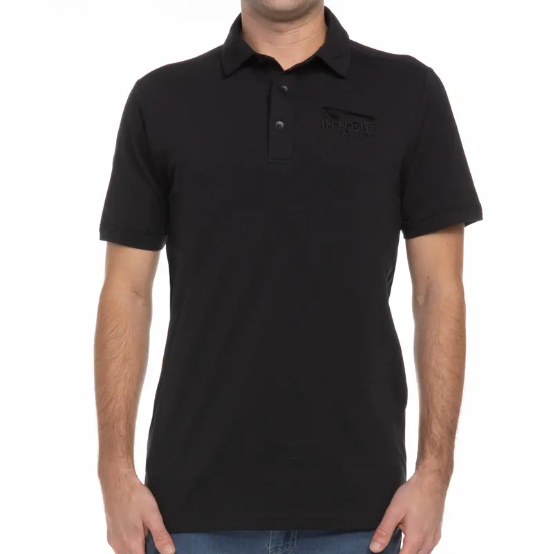 Men's Black Performance Polo 1