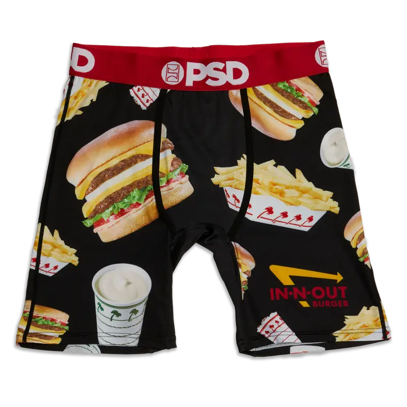 Men's Red & Black In-N-Out® Briefs Psd 1