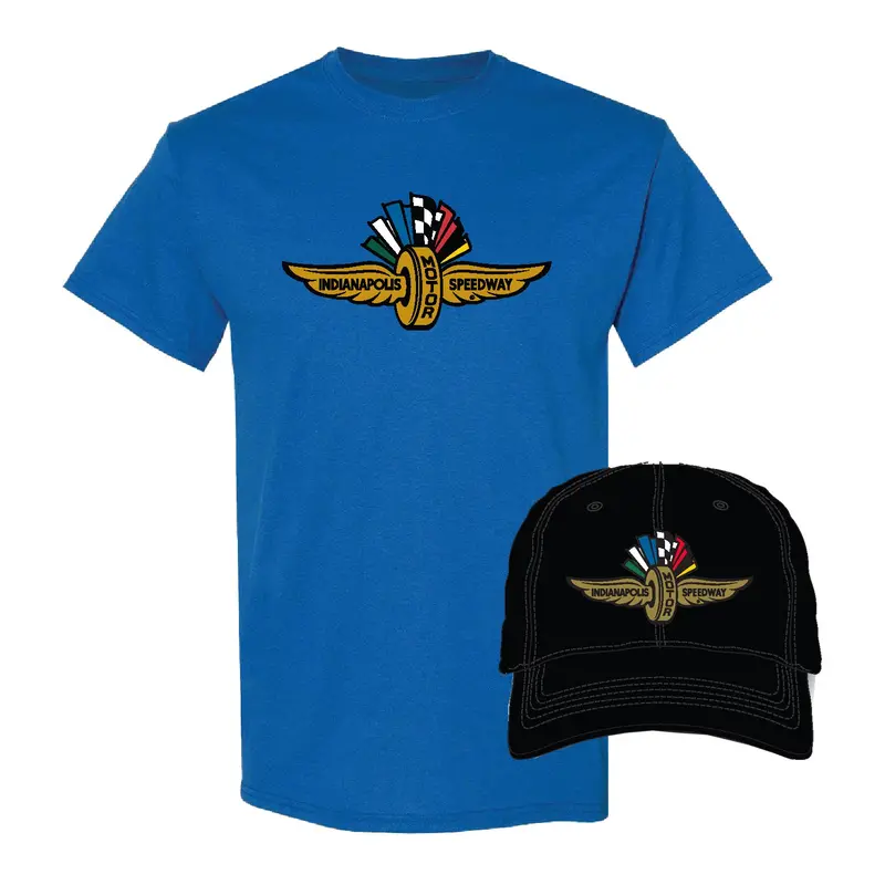 Men's Wing Wheel Flag Hat Tee Combo 1