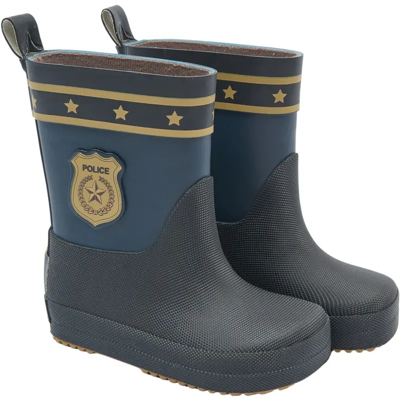 Mikk-Line Blue Nights Gummistøvler Police Barefoot 1