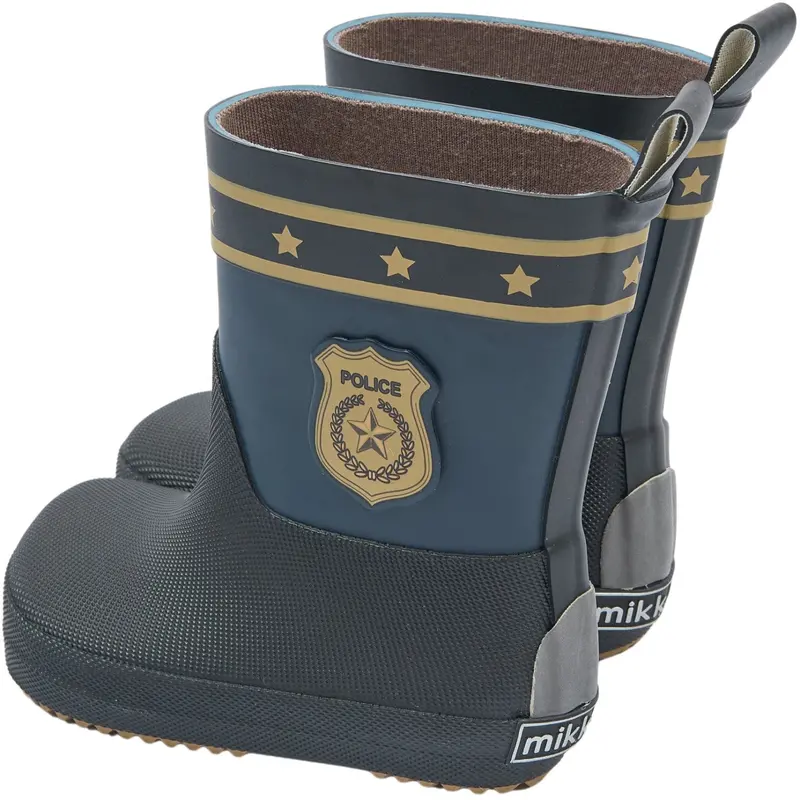 Mikk-Line Blue Nights Gummistøvler Police Barefoot 6