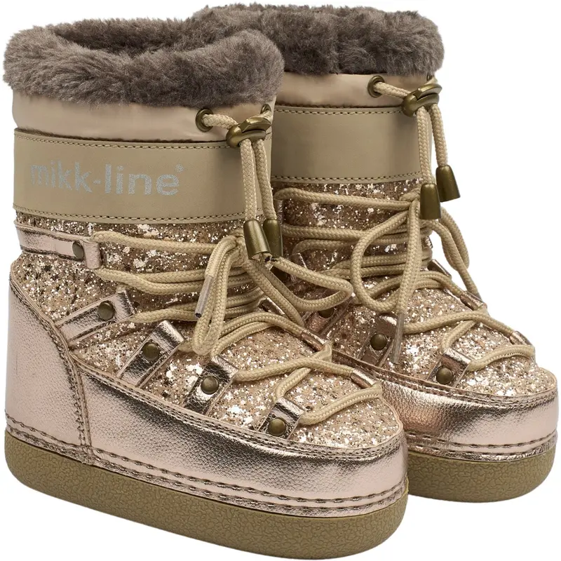 Mikk-Line Champagne Glitter Snow Støvle Glitter 1