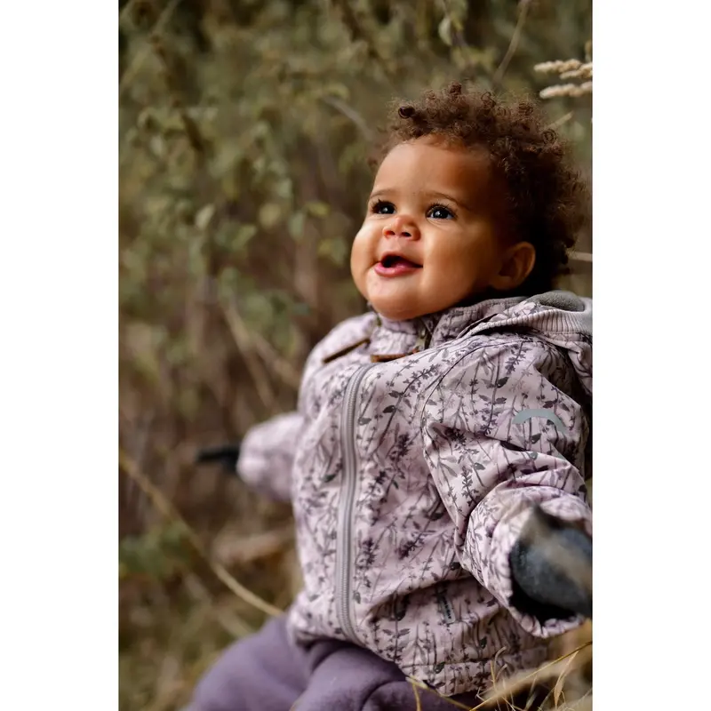 Mikk-Line Cloud Gray Polyester Baby Jakke Aop 3