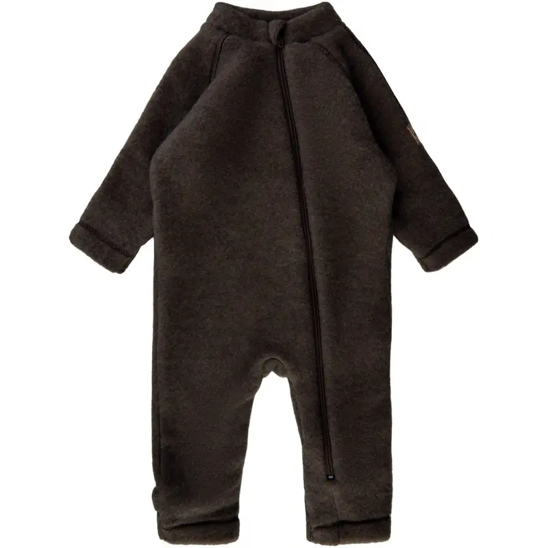 Mikk-Line Dark Brown Melange Uld Dragt 1