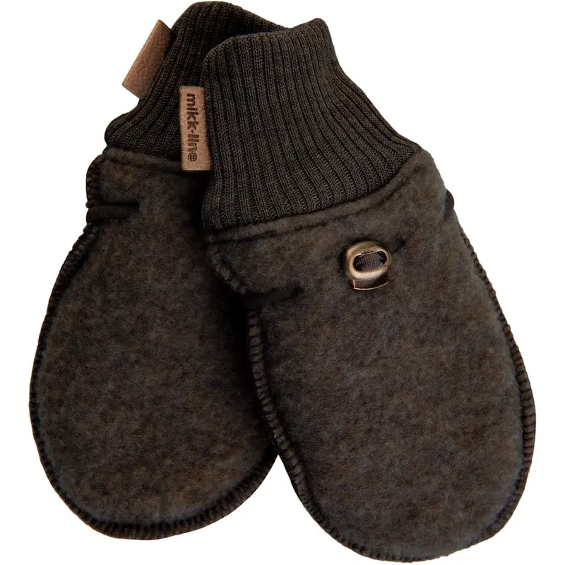 Mikk-Line Dark Brown Melange Uld Luffer 1