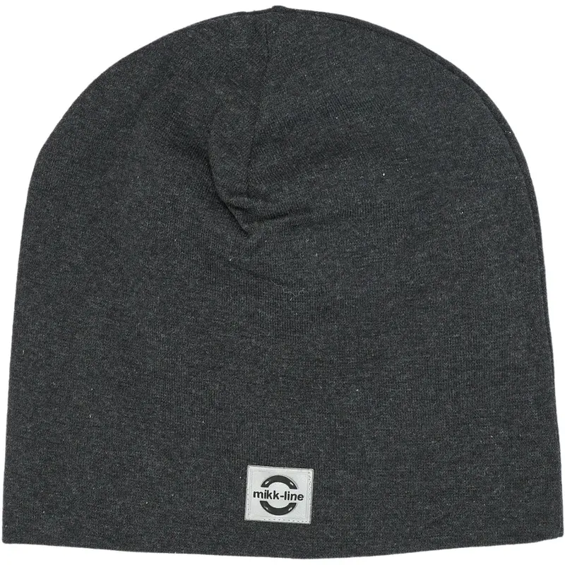 Mikk-Line Dark Grey Melange Bomuld Hue - Solid 1