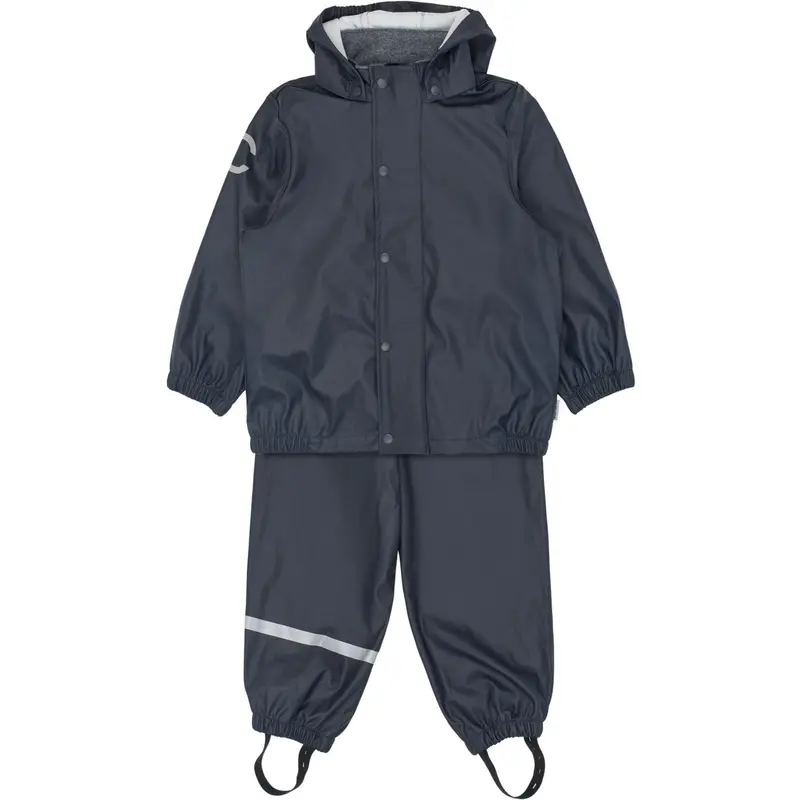 Mikk-Line Dark Navy Pu Rain Sæt W/O Susp. 1