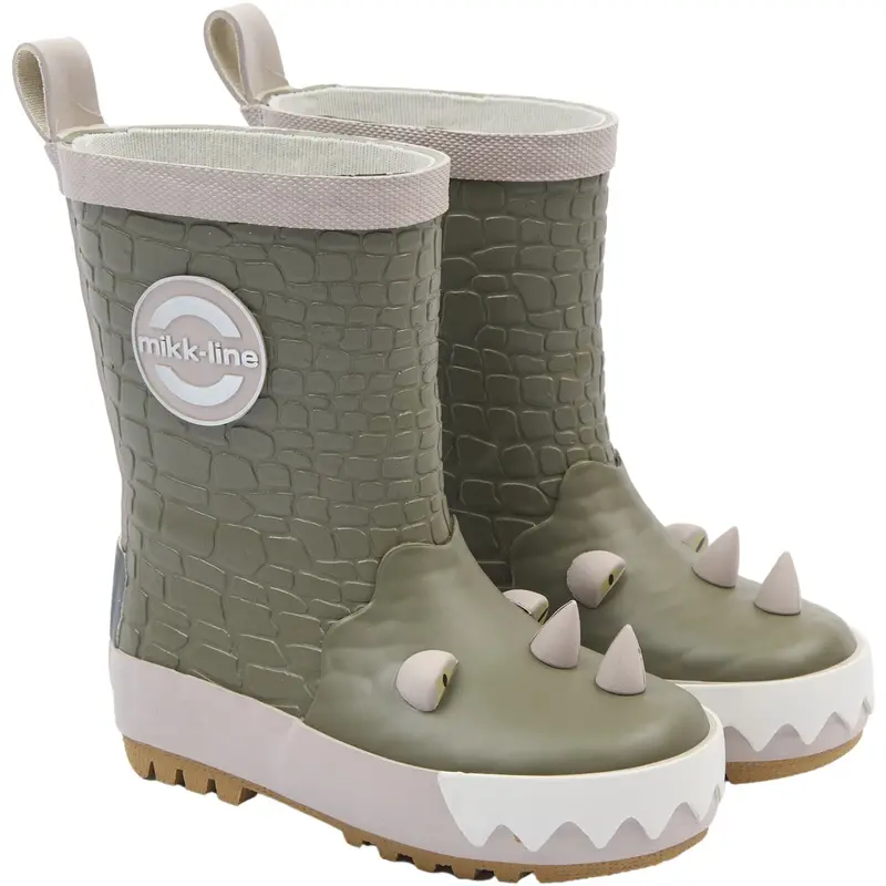 Mikk-Line Dusty Olive Gummistøvler 3D Dragon 1
