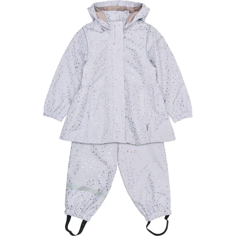 Mikk-Line Heart Sprinkle Foil Aop Shell Sæt 1