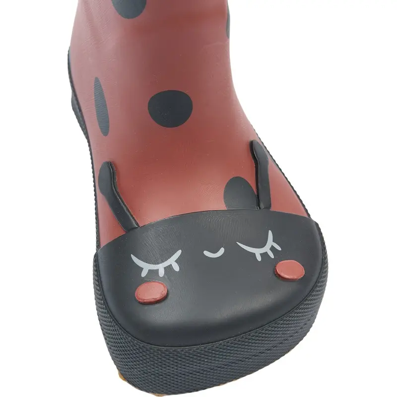 Mikk-Line Henna Gummistøvler Ladybug Barefoot 3