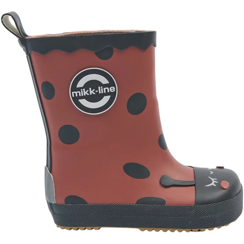 Mikk-Line Henna Gummistøvler Ladybug Barefoot 4