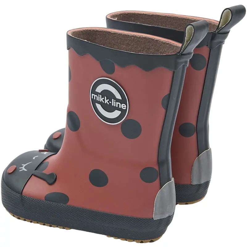 Mikk-Line Henna Gummistøvler Ladybug Barefoot 5