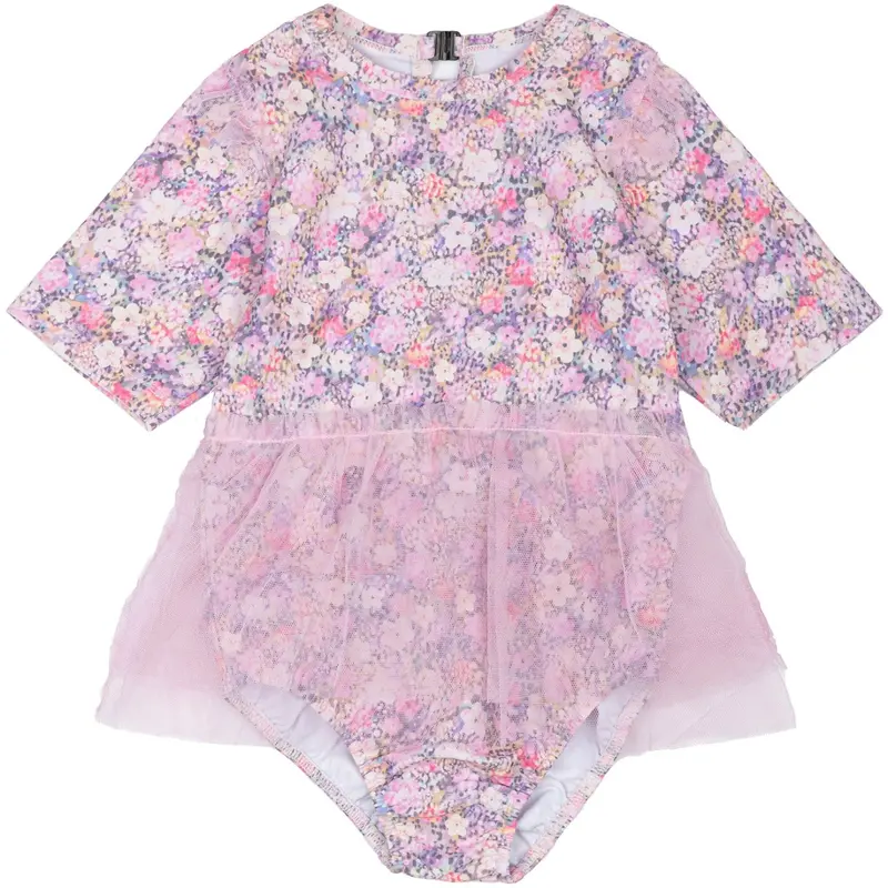 Mikk-Line Lilas Badeheldragt Uv W Nederdel Aop 1