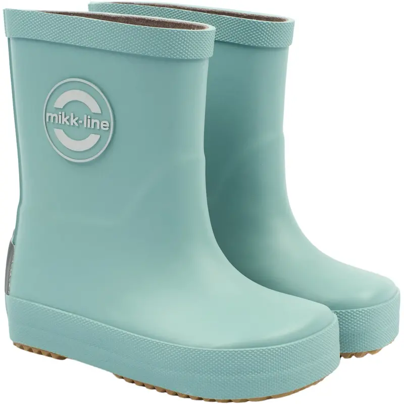 Mikk-Line Stone Blue Gummistøvler Solid - Barefoot 1