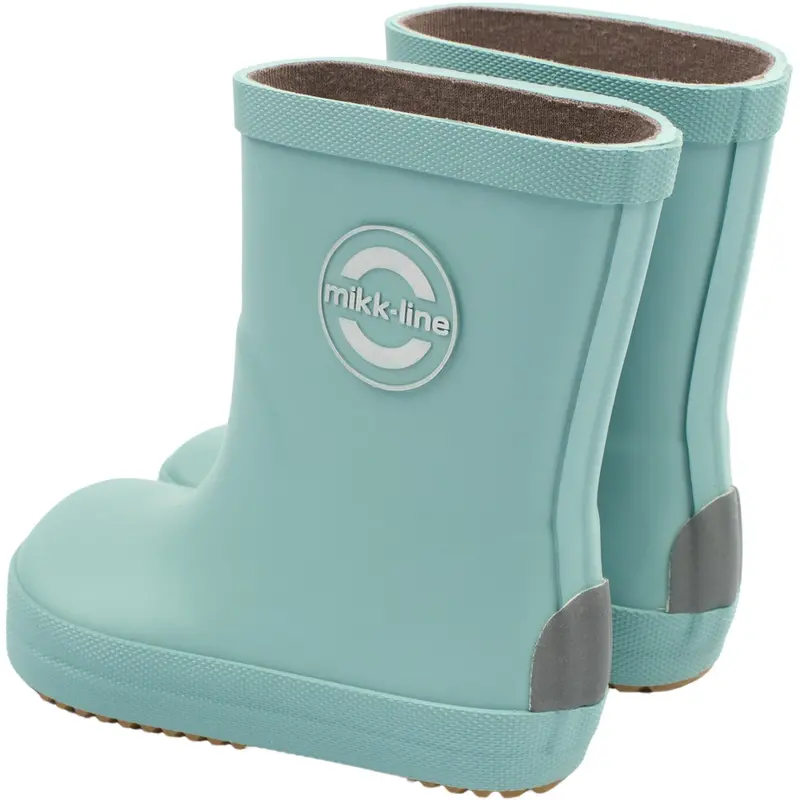Mikk-Line Stone Blue Gummistøvler Solid - Barefoot 8