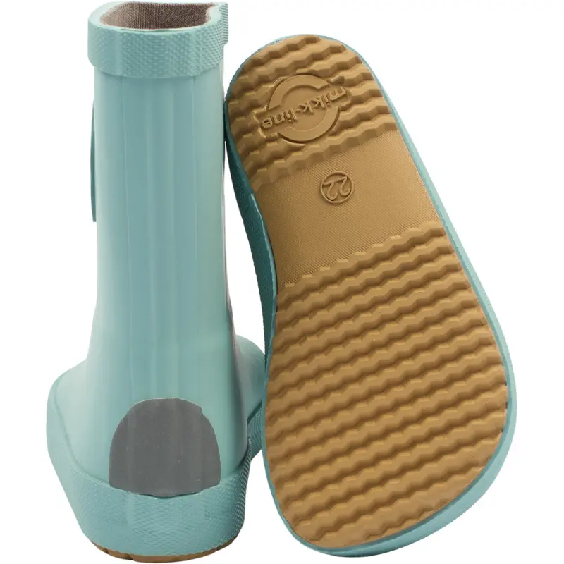 Mikk-Line Stone Blue Gummistøvler Solid - Barefoot 9